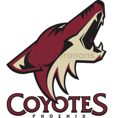 Phoenix Coyotes T-shirts Iron On Transfers N296 - Click Image to Close